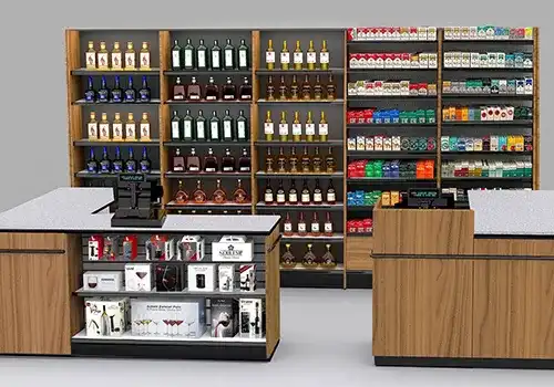 Compact Checkout Counters