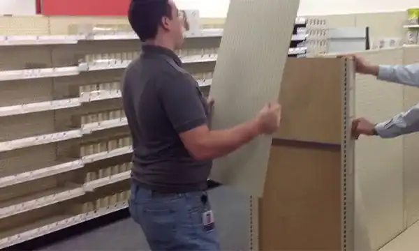 Endcap Shelving Installation