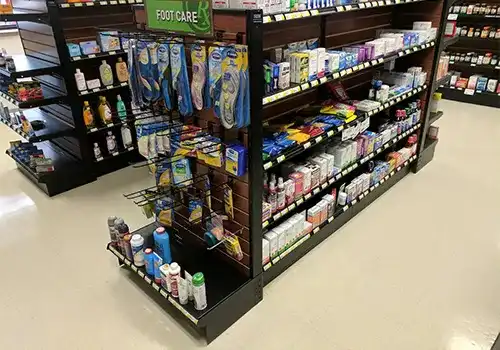 Metal Endcap Shelving