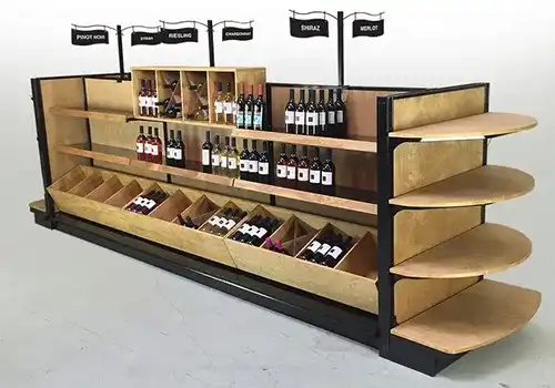 Wooden Endcap Shelving