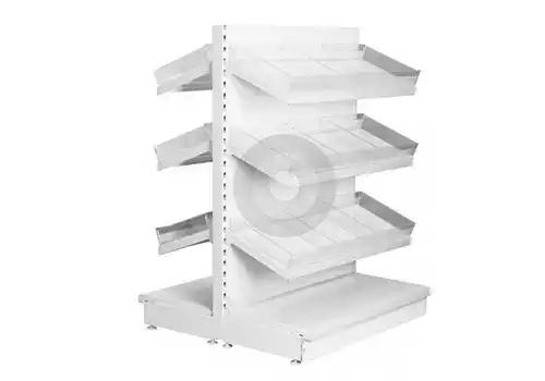 adjustable gondola shelving with movable shelves
