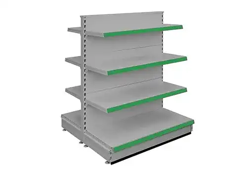 supermarket gondola shelving display