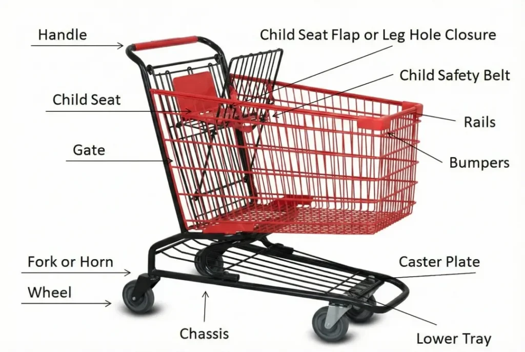 Different Materials of Shopping Carts