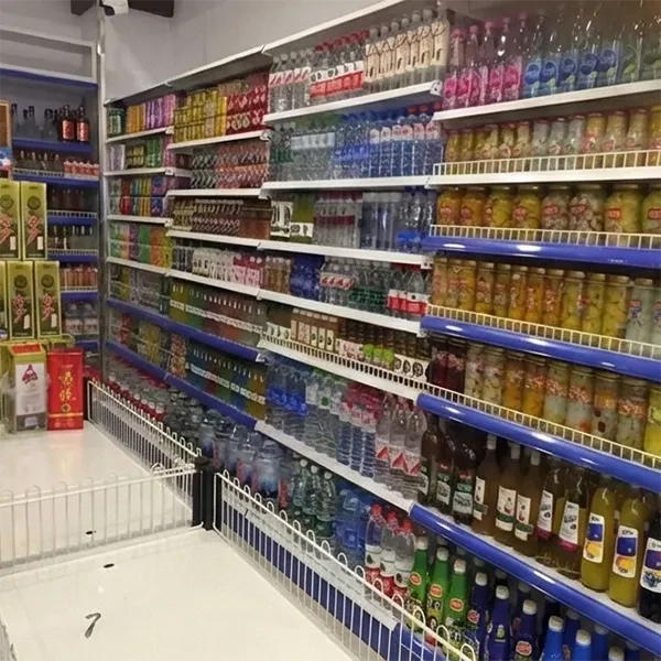 Single sided wire back wall display rack