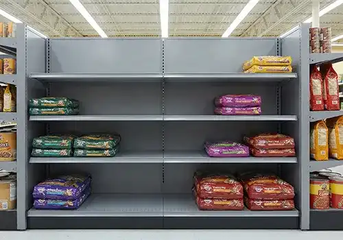 Solid Back Wall Gondola Shelving