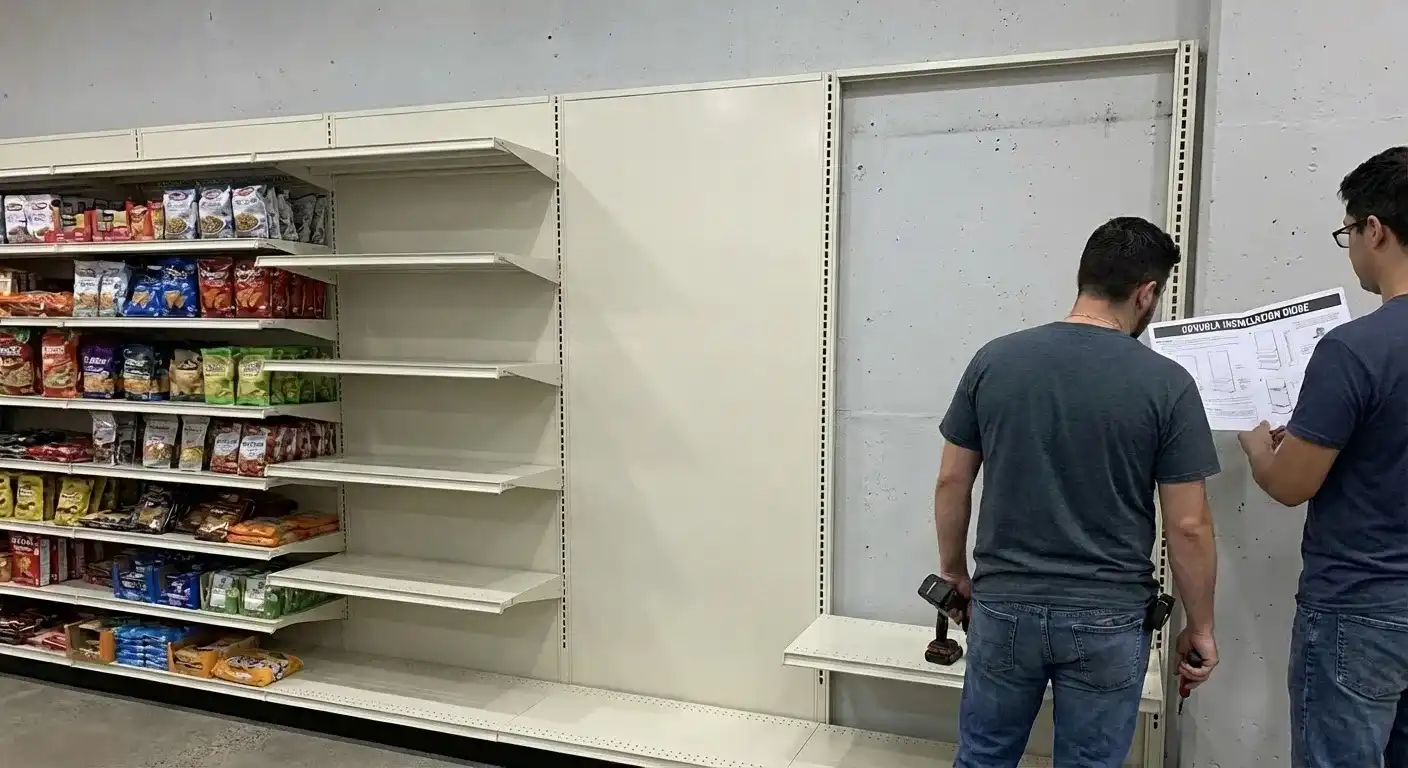 Wall gondola shelving Installation & Maintenance
