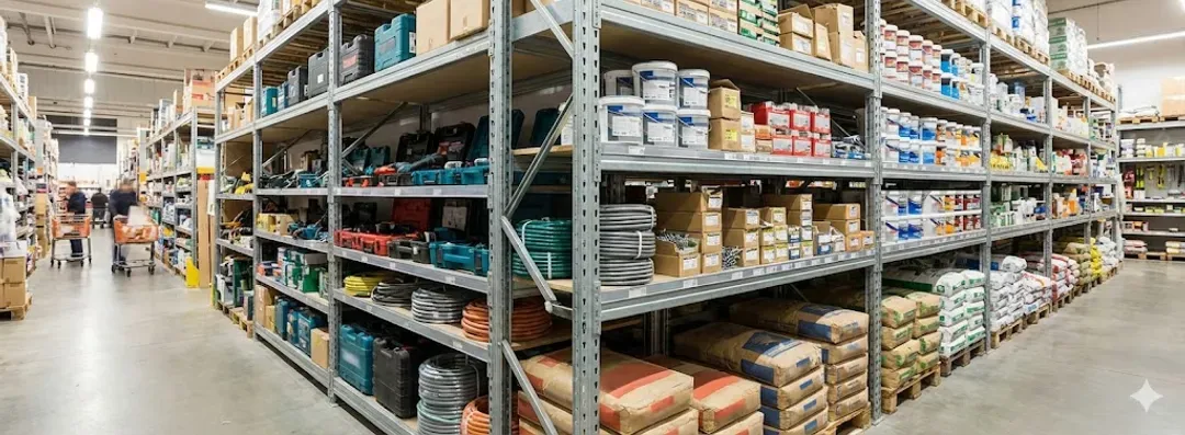 Heavy Duty Hardware Store Shelving