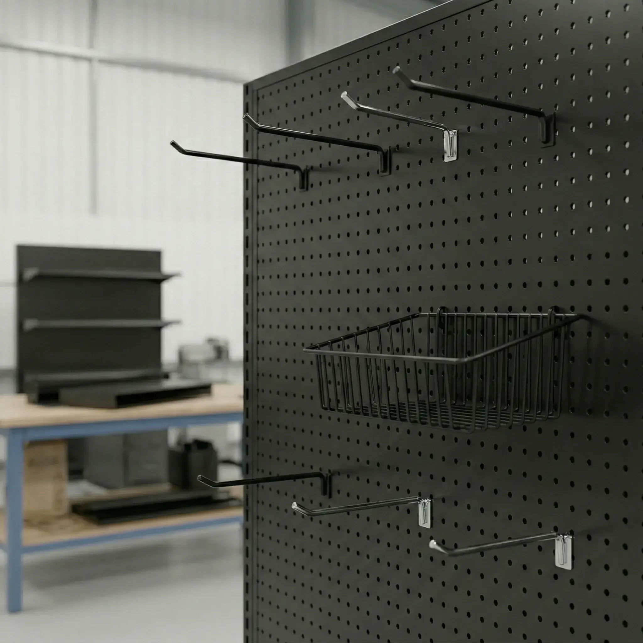 Black Gondola Shelving