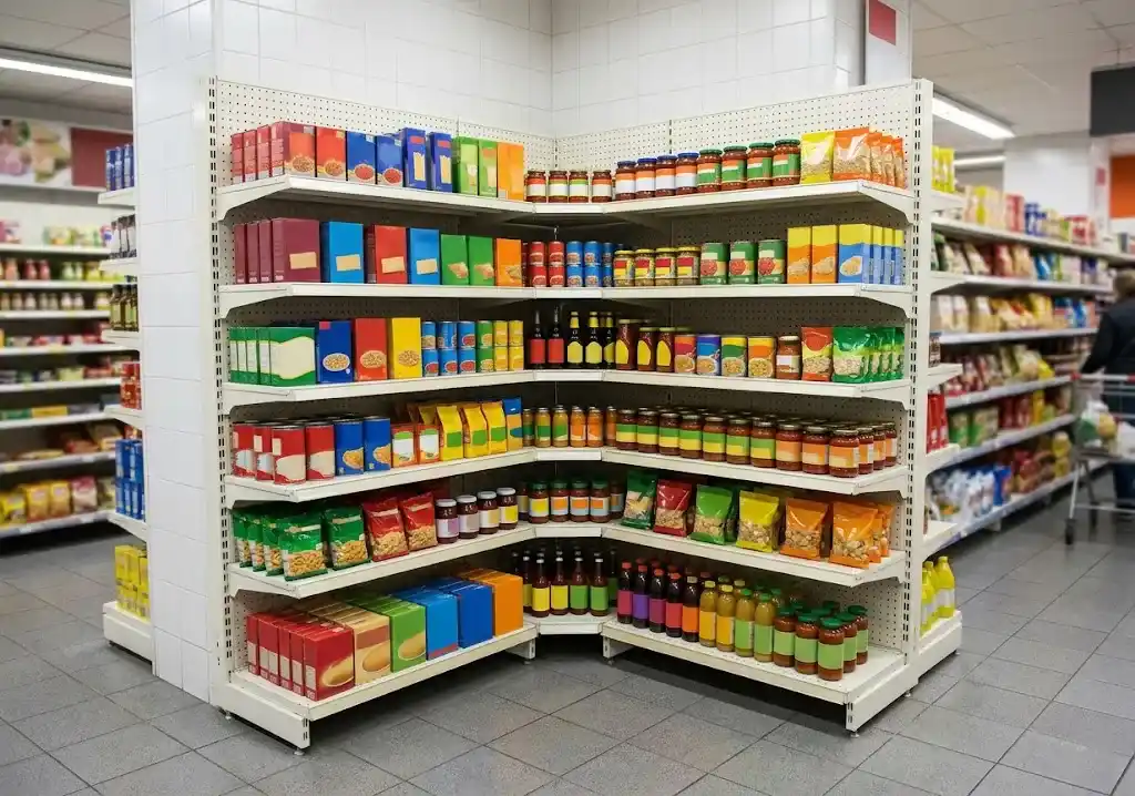 Corner Gondola Shelving