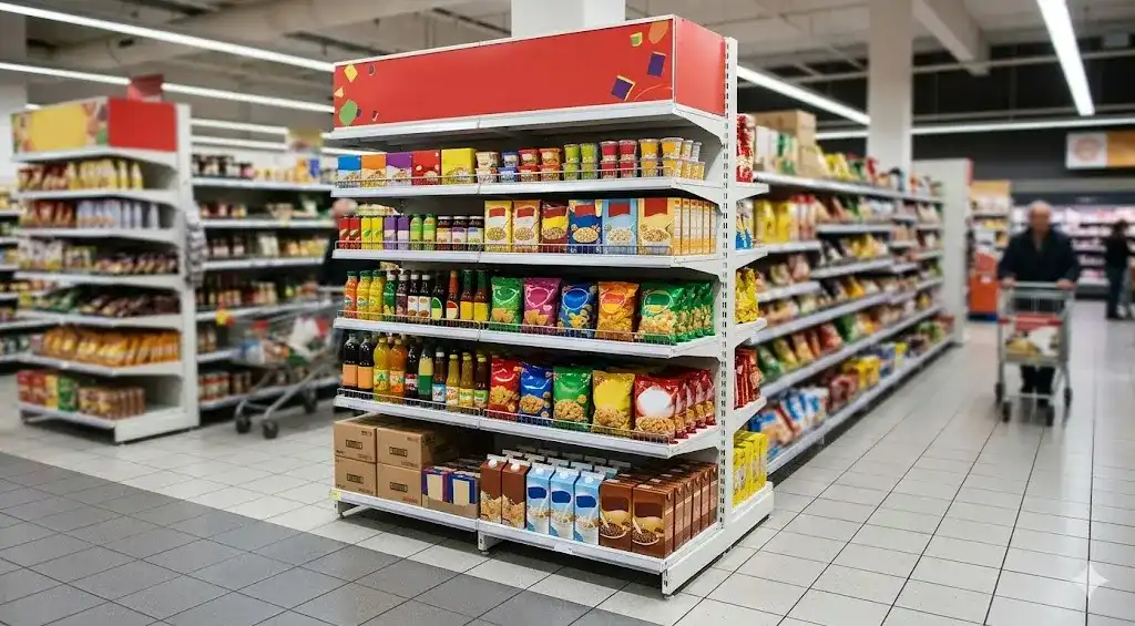 End Cap Shelving for Promotions