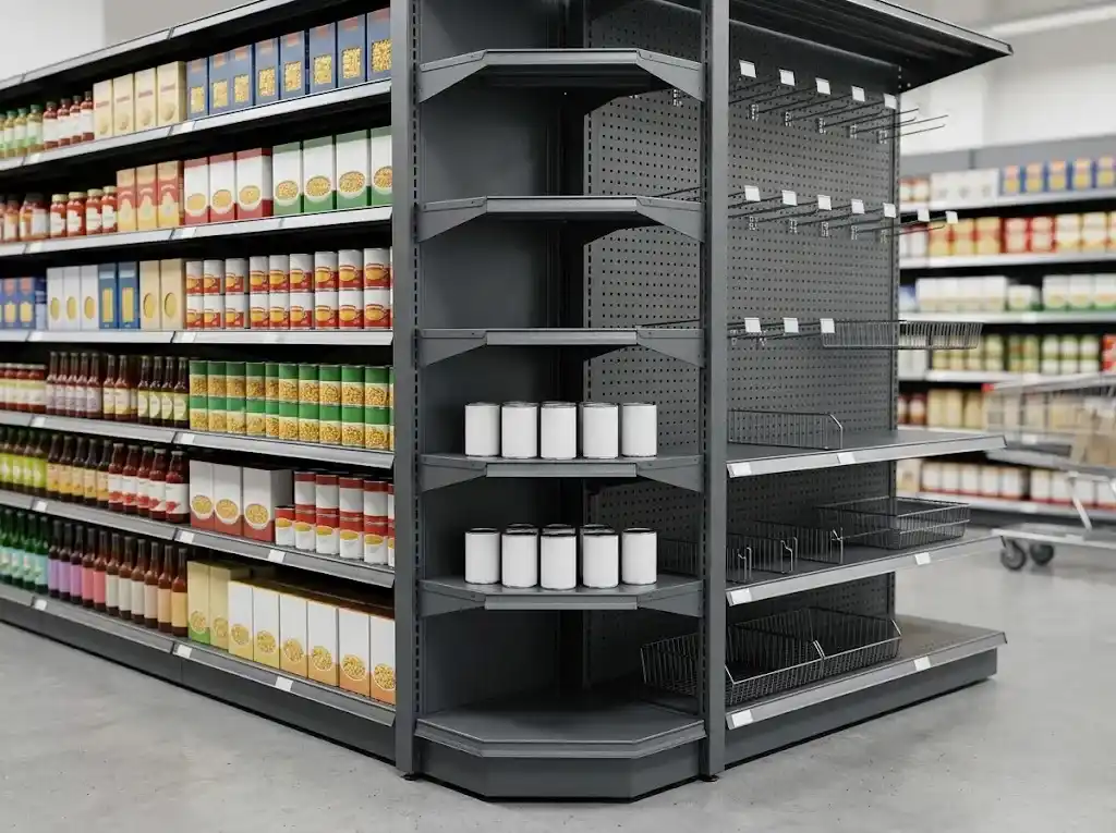 Features of Our Corner Gondola Shelving