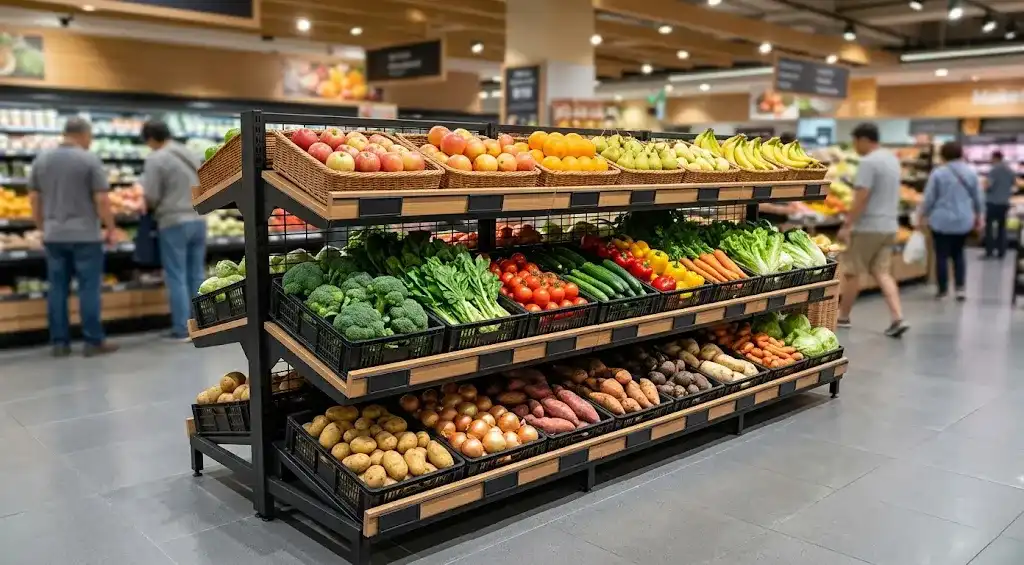 Fruit and Vegetable Racks for Fresh Areas
