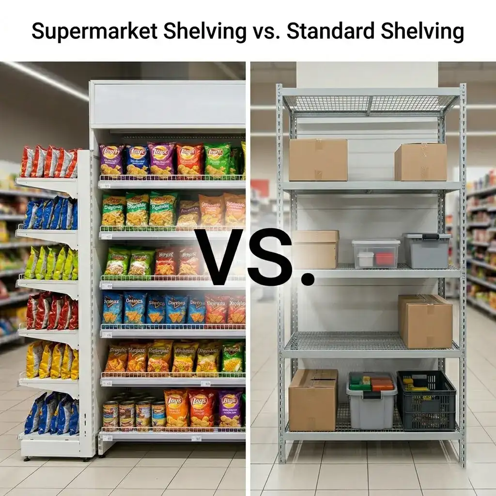 Supermarket Shelving vs Standard Shelving
