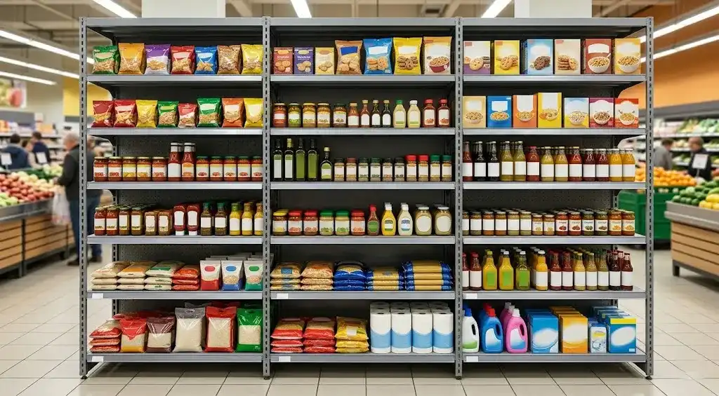 Wall Shelving for Perimeter Display