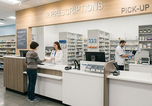 Prescription Dispensary Counter